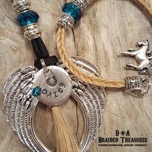 Load image into Gallery viewer, Angel Wing Horsehair Pendant