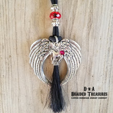 Load image into Gallery viewer, Angel Wing Horsehair Pendant