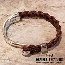 Load image into Gallery viewer, Half Cuff Horsehair Bracelet