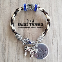 Load image into Gallery viewer, Horseshoe Horsehair Bracelet