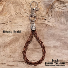 Load image into Gallery viewer, Teardrop Horsehair Keychain