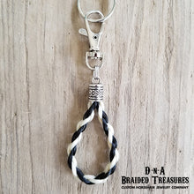 Load image into Gallery viewer, Teardrop Horsehair Keychain