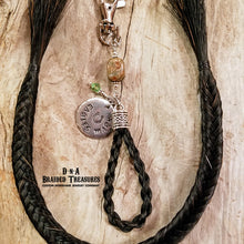 Load image into Gallery viewer, Beaded Teardrop Horsehair Keychain