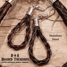 Load image into Gallery viewer, Teardrop Horsehair Earrings