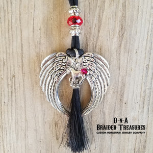 Angel Wing Horsehair Pendant