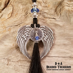 Angel Wing Horsehair Pendant