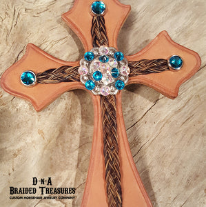 Bling Horsehair Saddle Cross