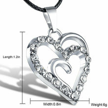 Load image into Gallery viewer, Double Heart Horsehair Necklace
