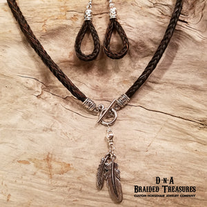 Feather Horsehair Necklace