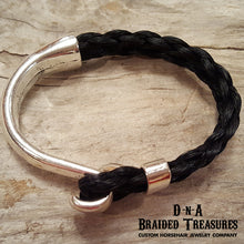 Load image into Gallery viewer, Half Cuff Horsehair Bracelet
