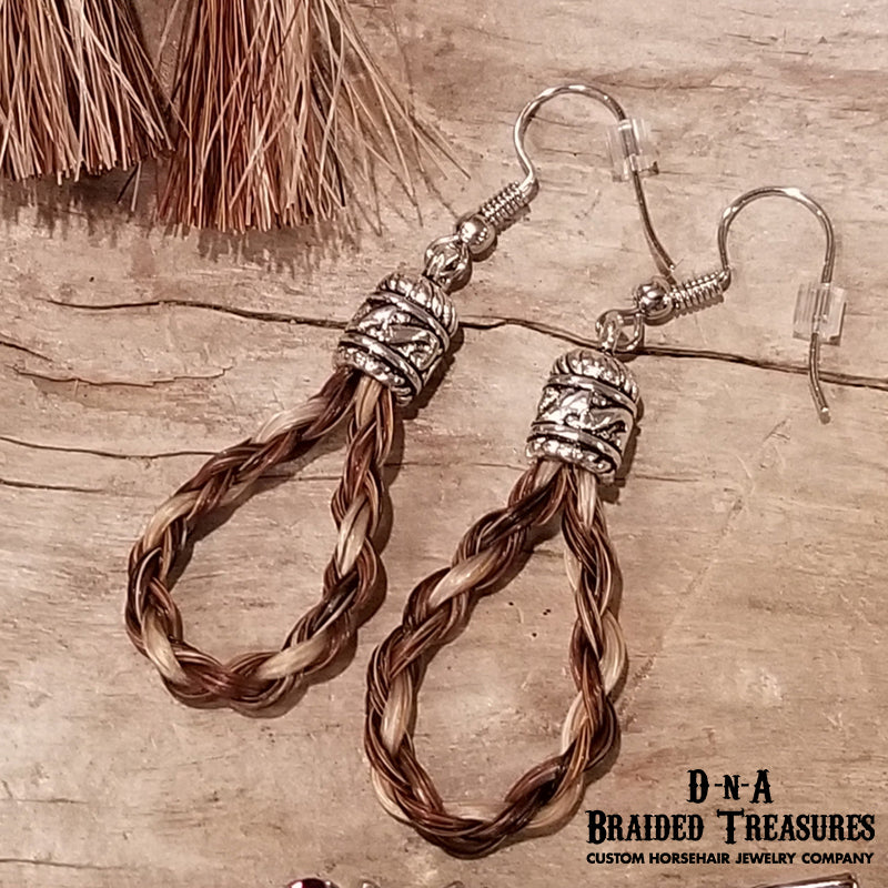 Teardrop Horsehair Earrings