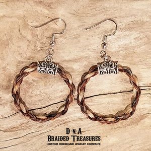 Hoop Horsehair Earrings