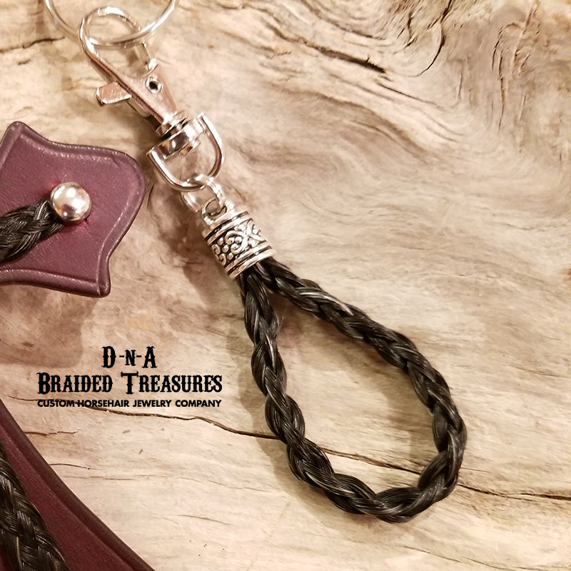 Teardrop Horsehair Keychain