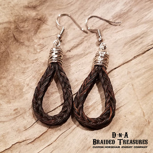 Teardrop Horsehair Earrings